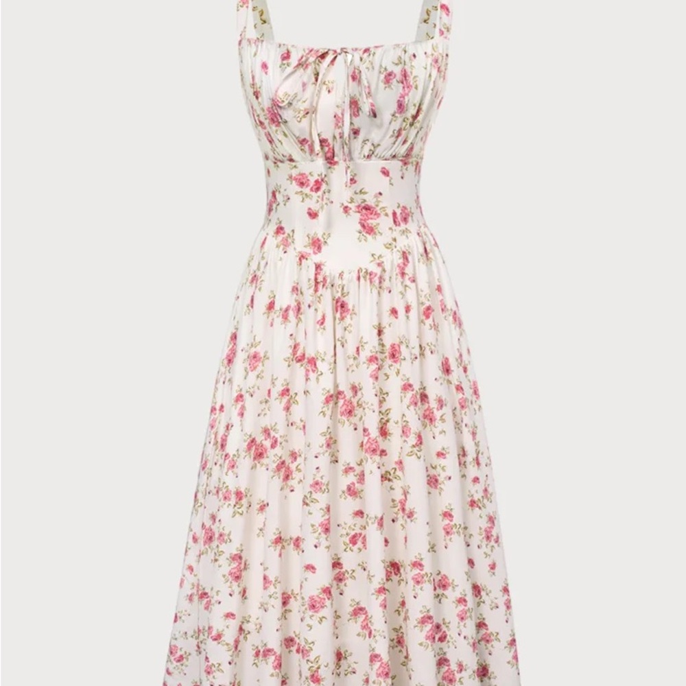 Scarlet Darkness Hottest Floral Milkmaid Sundress with Pockets size L